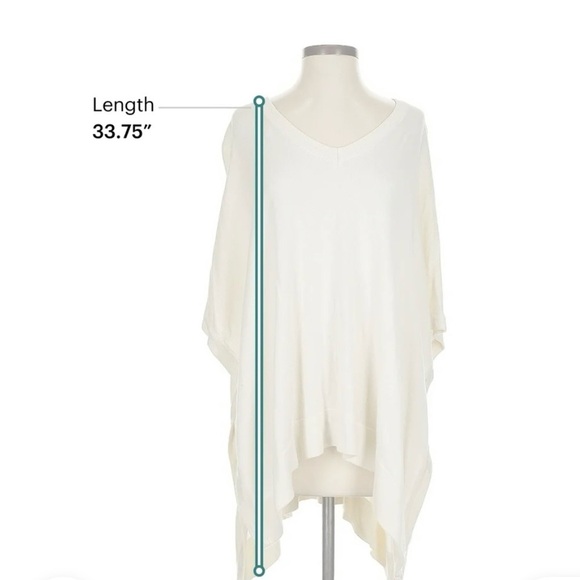 Ann Taylor Cream Knit Poncho - Picture 11 of 11